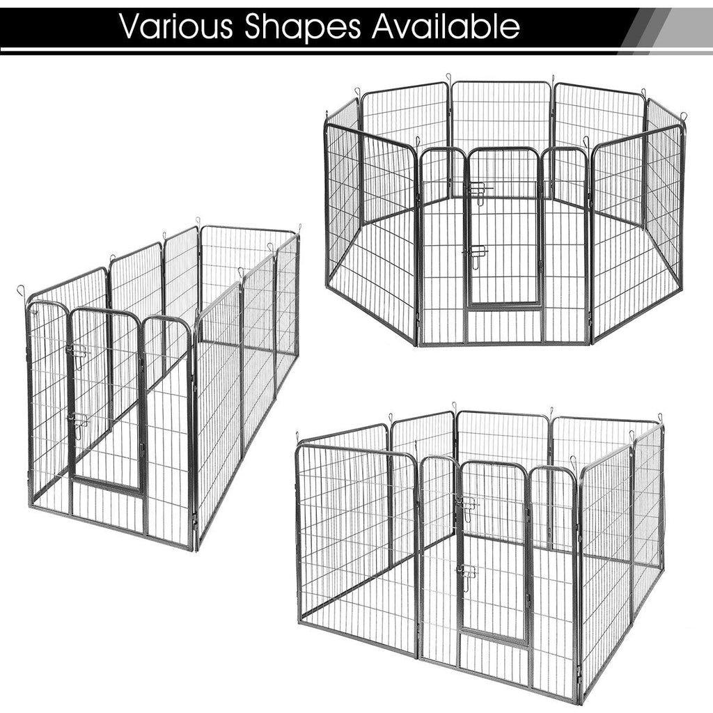 16 Panel Metal Pet Playpen with Door P19574