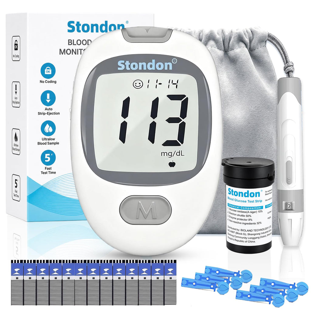 Blood Glucose Monitor Kit, 50 Strips & Lancets T27118