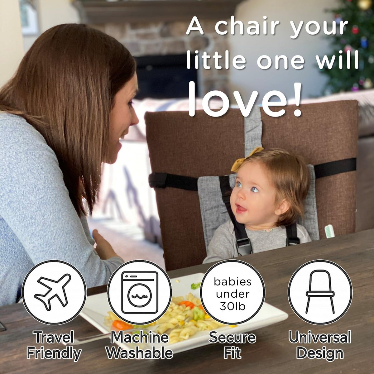 Compact Travel High Chair Portable Baby Harness Seat S273886