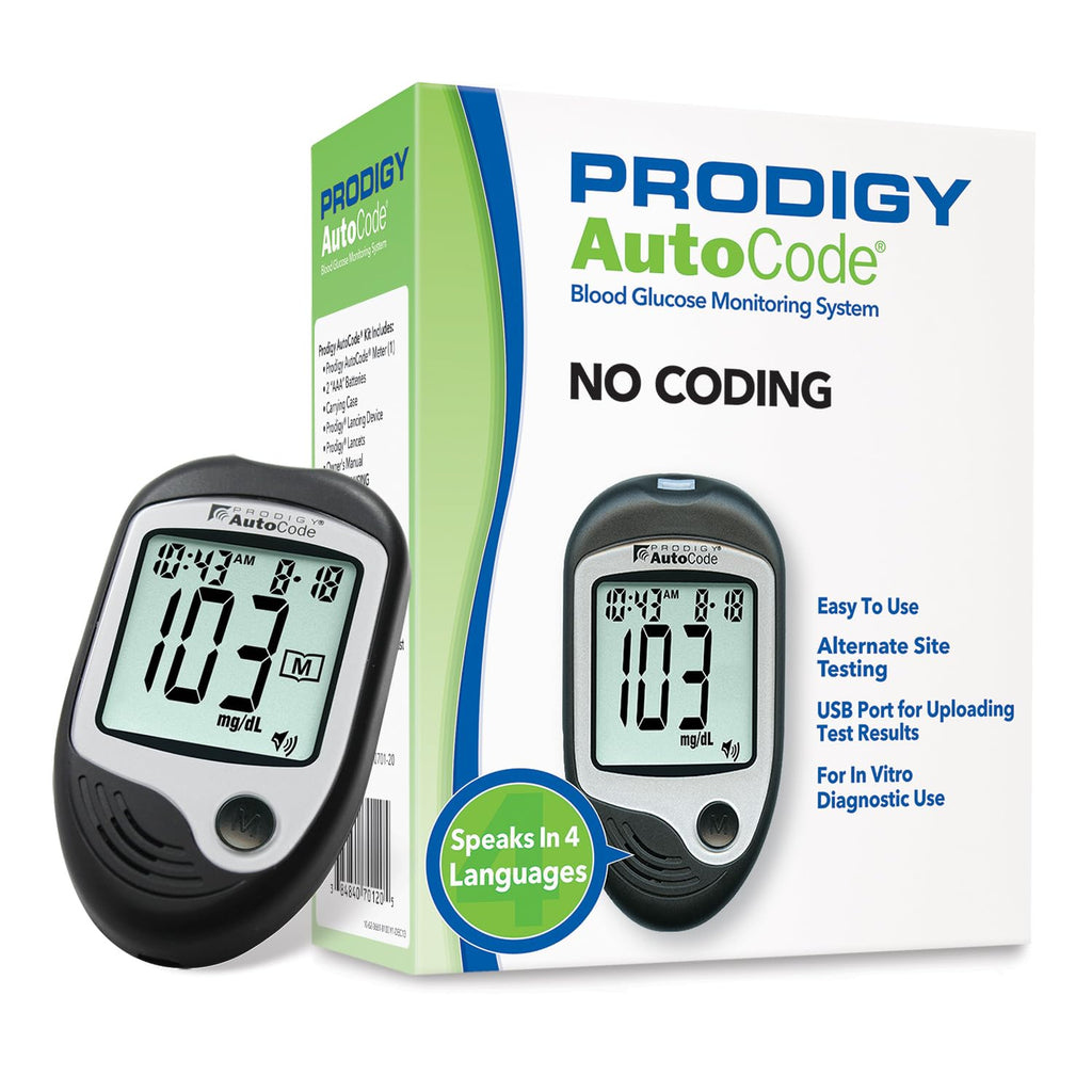 Blood Glucose Monitoring System with Talking Meter and Lancing Device N66067