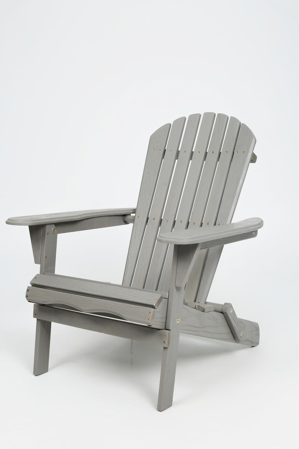 Wood Lounge Patio Chair Set of 2, Folding Adirondack Chairs, Solid Cedar Wood K63539