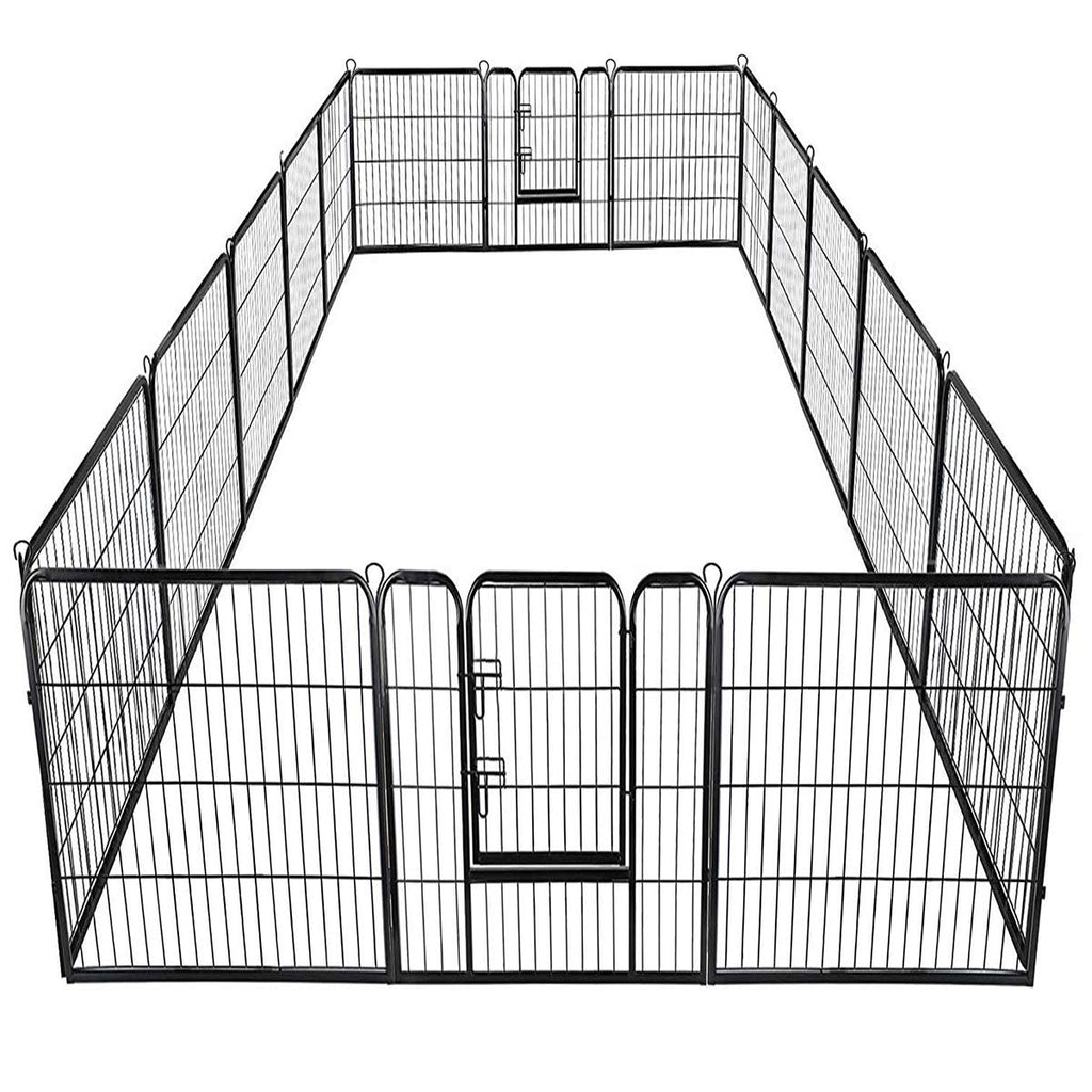 16 Panel Metal Pet Playpen with Door P19574