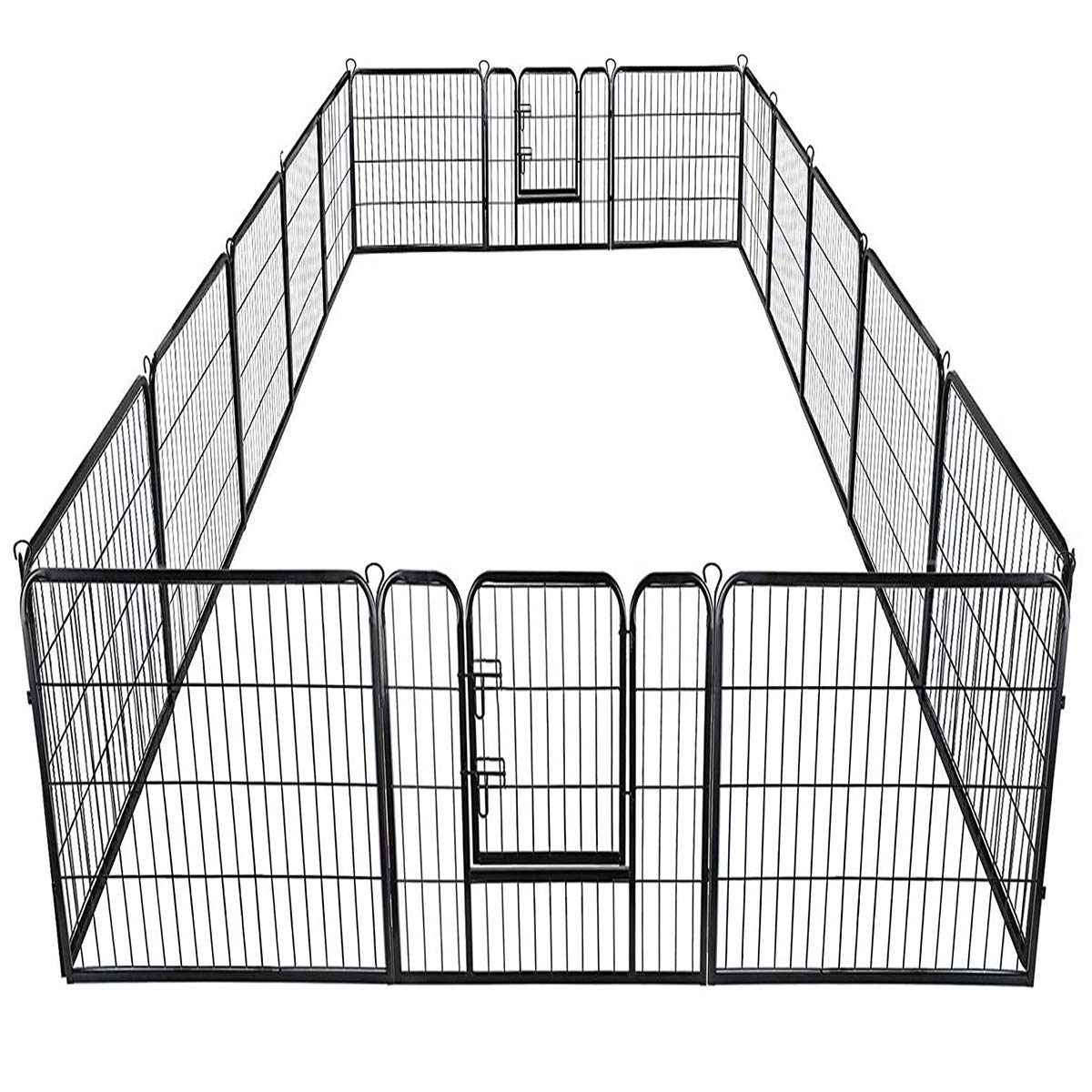 16 Panel Metal Pet Playpen with Door P19574