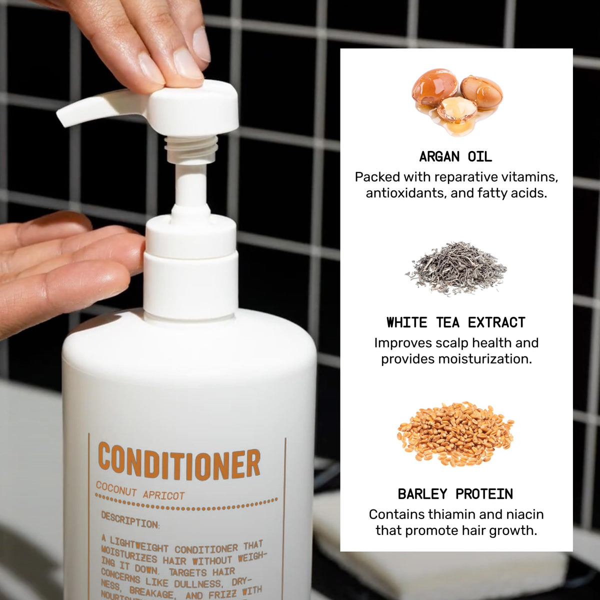Shampoo and Conditioner Bundle Coconut Apricot 32 oz W709367
