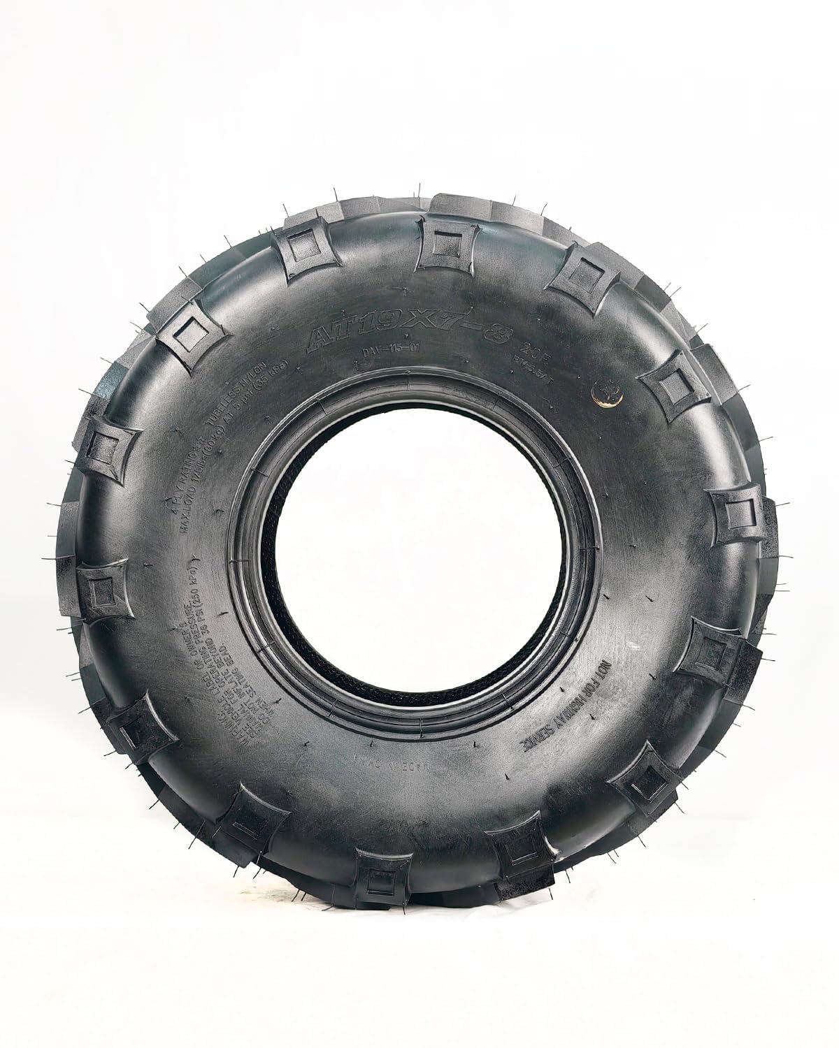 2 Pack 19x7-8 ATV Tires 4PR Tubeless All Terrain Z89091