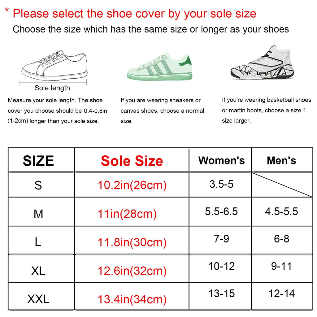 Waterproof Reusable Foldable Shoe Covers with Zipper V114130