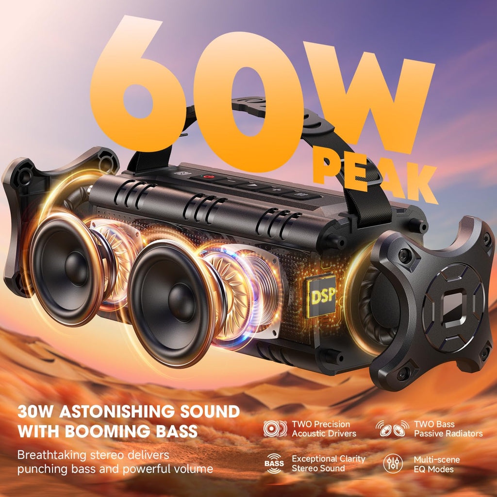Portable Bluetooth Speaker 60W Waterproof S640