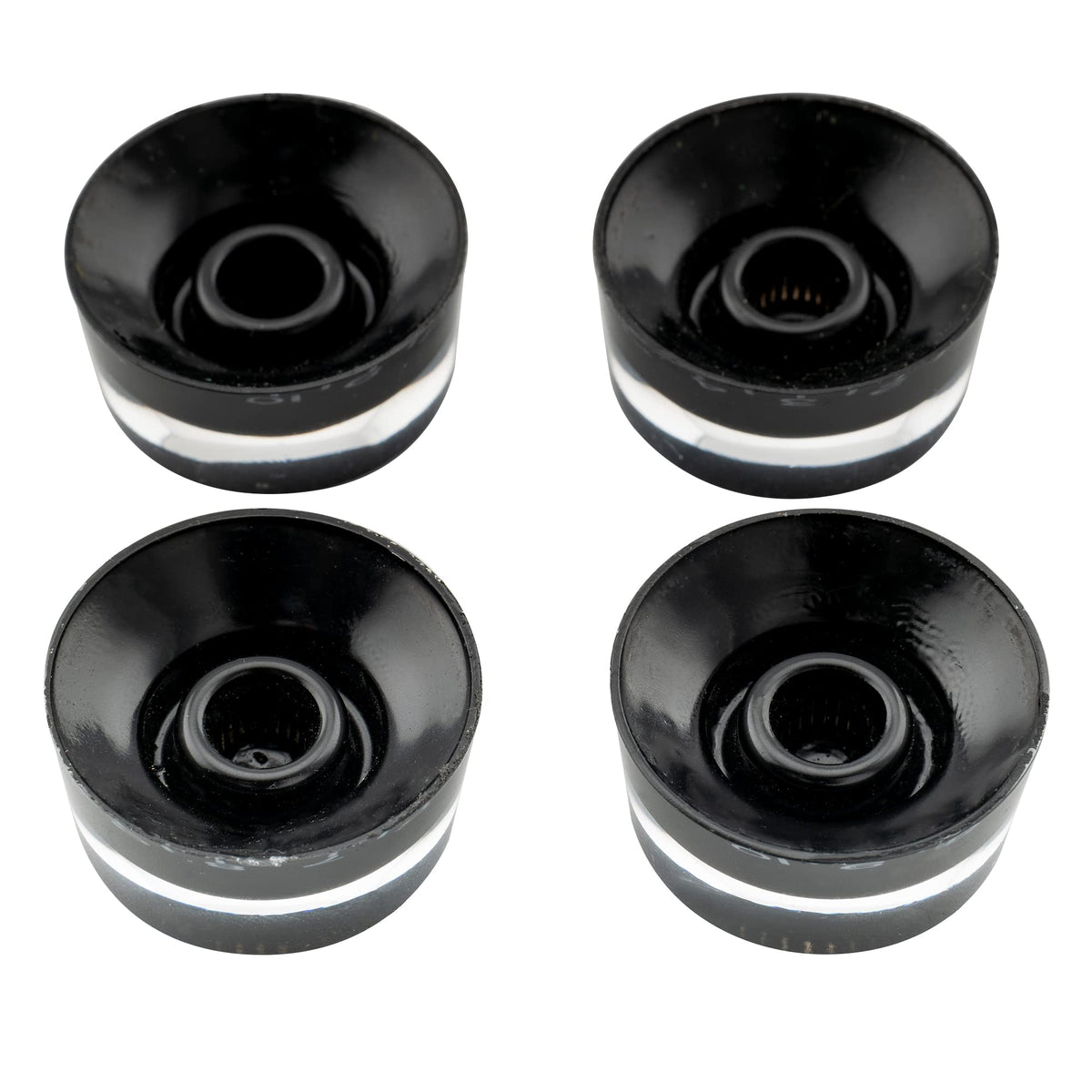 Black 4Pcs Guitar Knobs F704