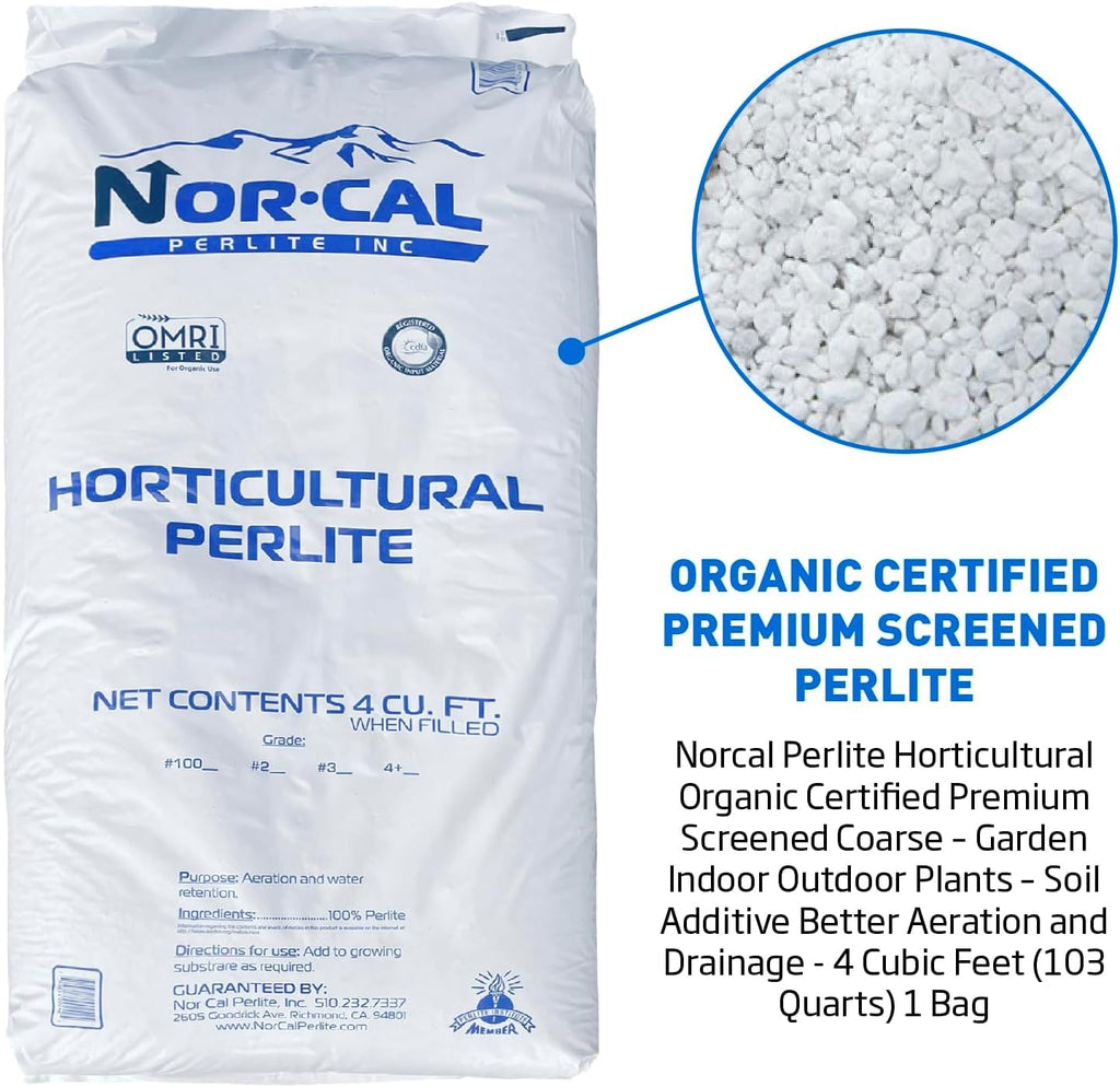 Perlite Horticultural Medium Grade Soil Additive 4 Cubic Feet 1 Bag T158911