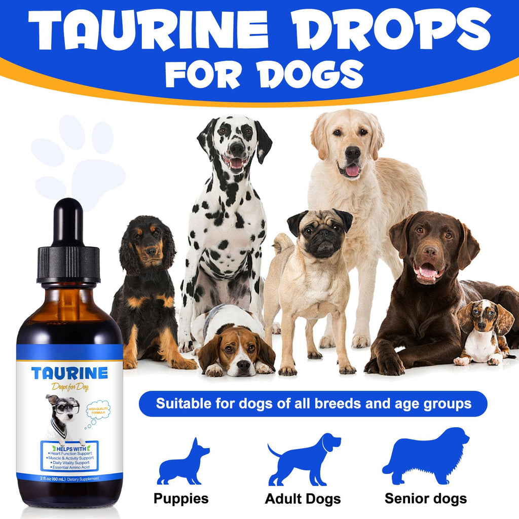 Taurine Liquid Supplement for Dogs 60ml V3055