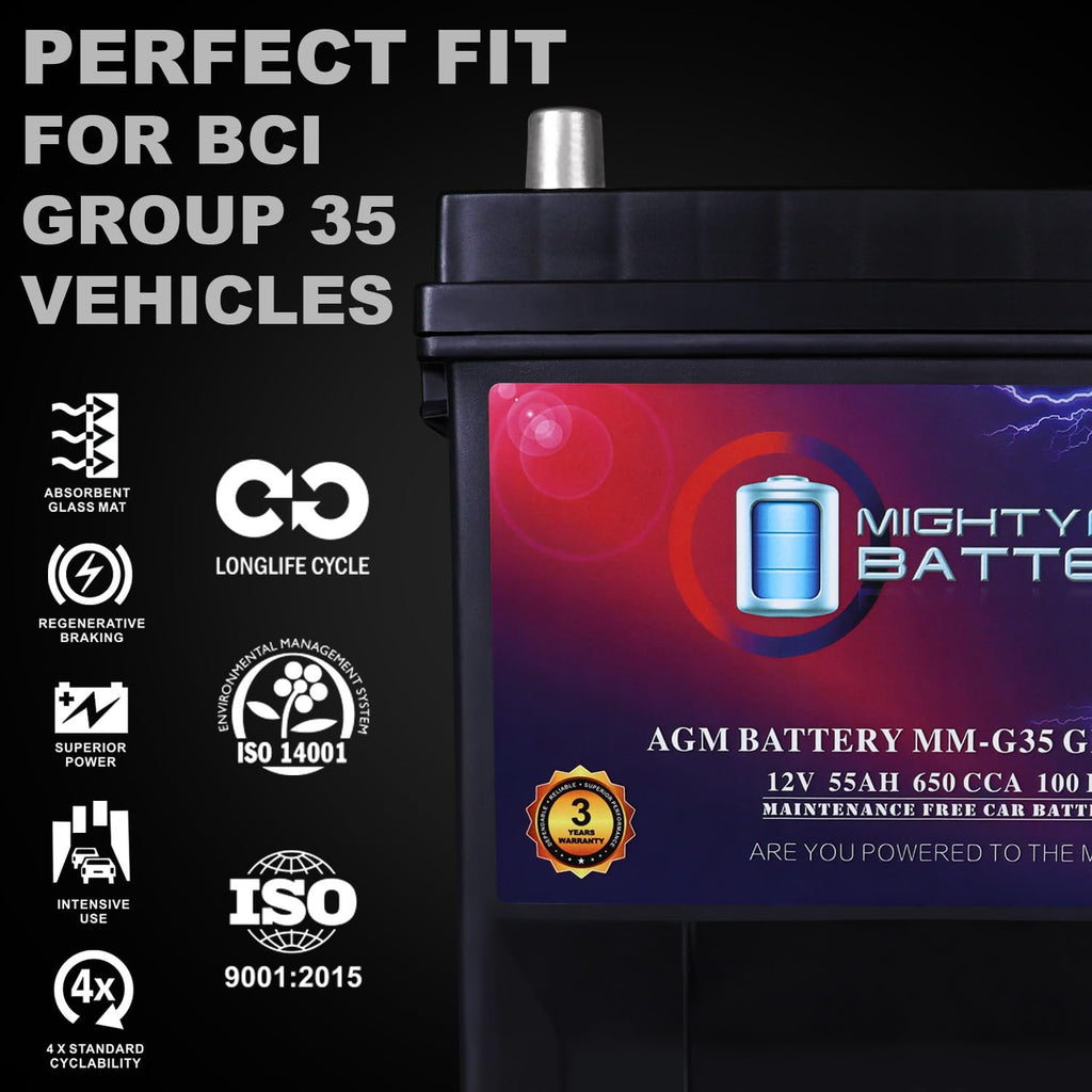 12V 55Ah AGM Replacement Battery D937