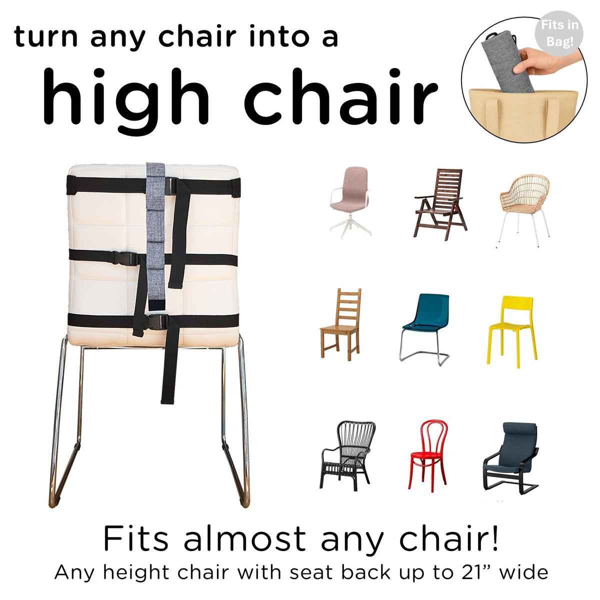 Compact Travel High Chair Portable Baby Harness Seat S273886