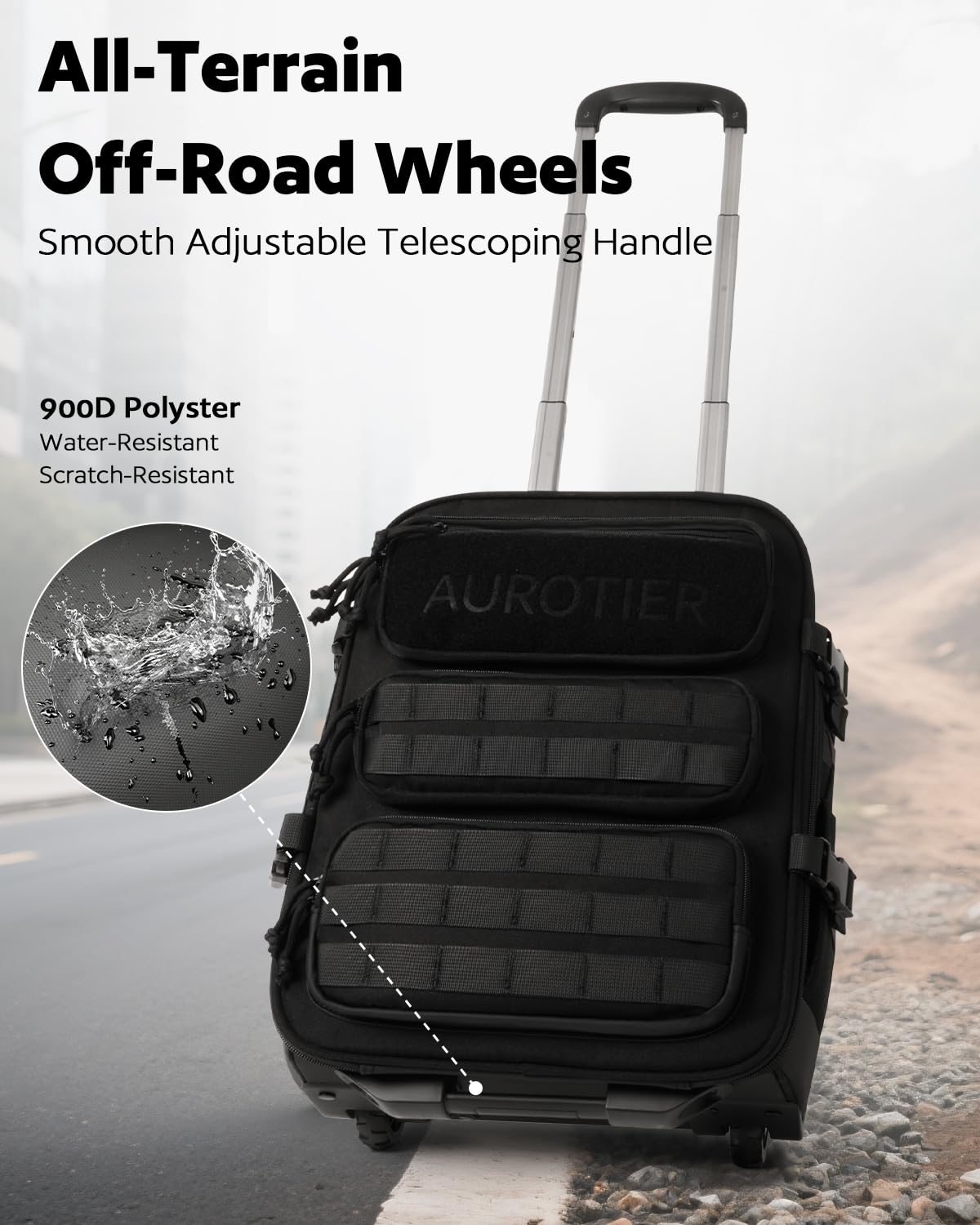 Rolling Wheeled Laptop Backpack M3690