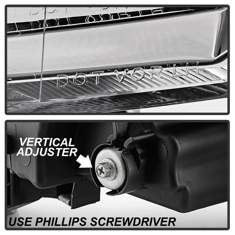 Chrome Housing Headlights Headlamps P920