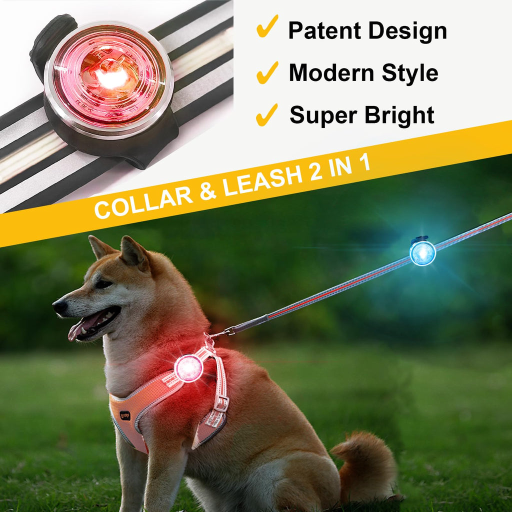 2-Pack Rechargeable Dog Collar Lights D127