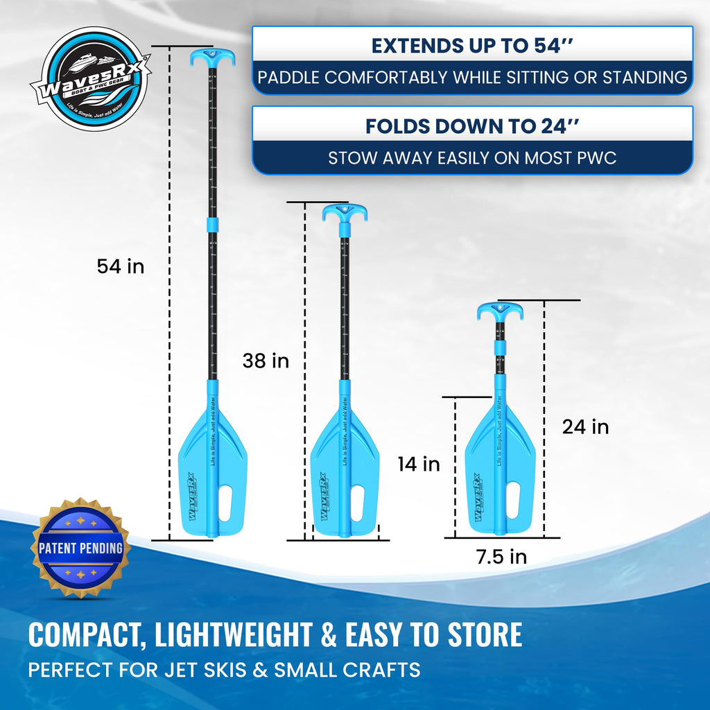Telescoping Paddle with Docking Hook & Depth Gauge Q149