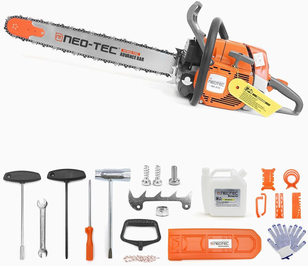 72cc Gas Powered Chainsaw with 24 inch Bar Chain S4133