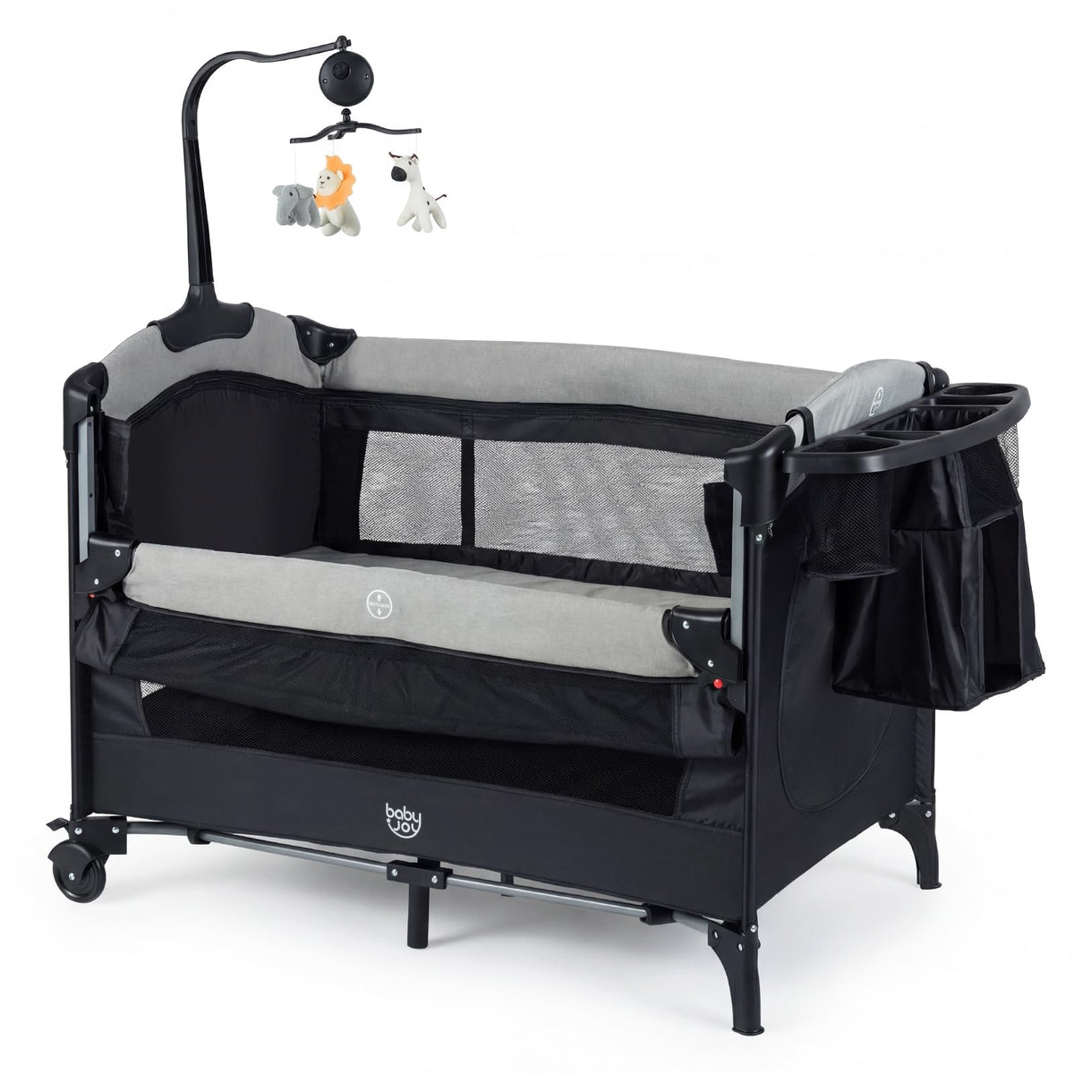 5-in-1 Pack and Play Bassinet Playard with Diaper Changer T54570