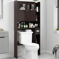 Over The Toilet Storage Cabinet with Doors and Shelves K73807
