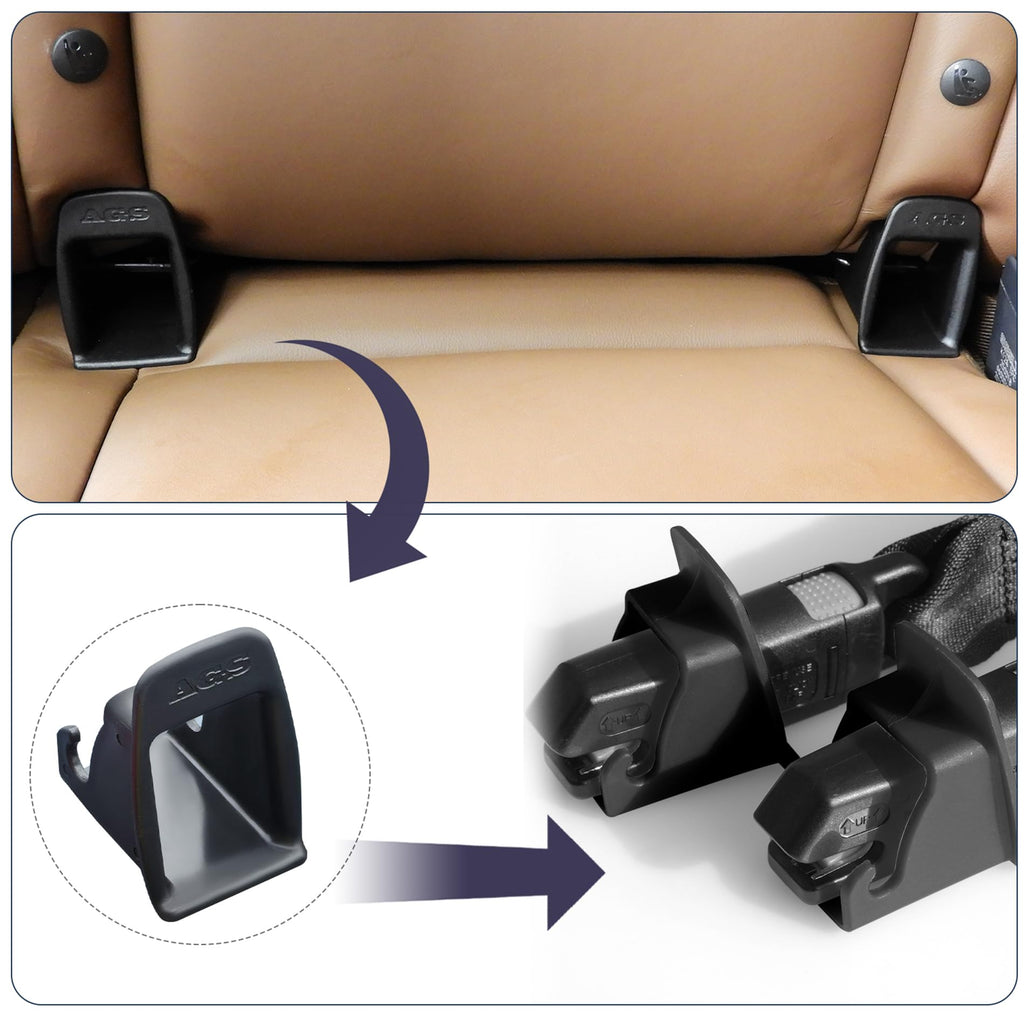 4Pcs Black Car Seat Latch Guides M47905