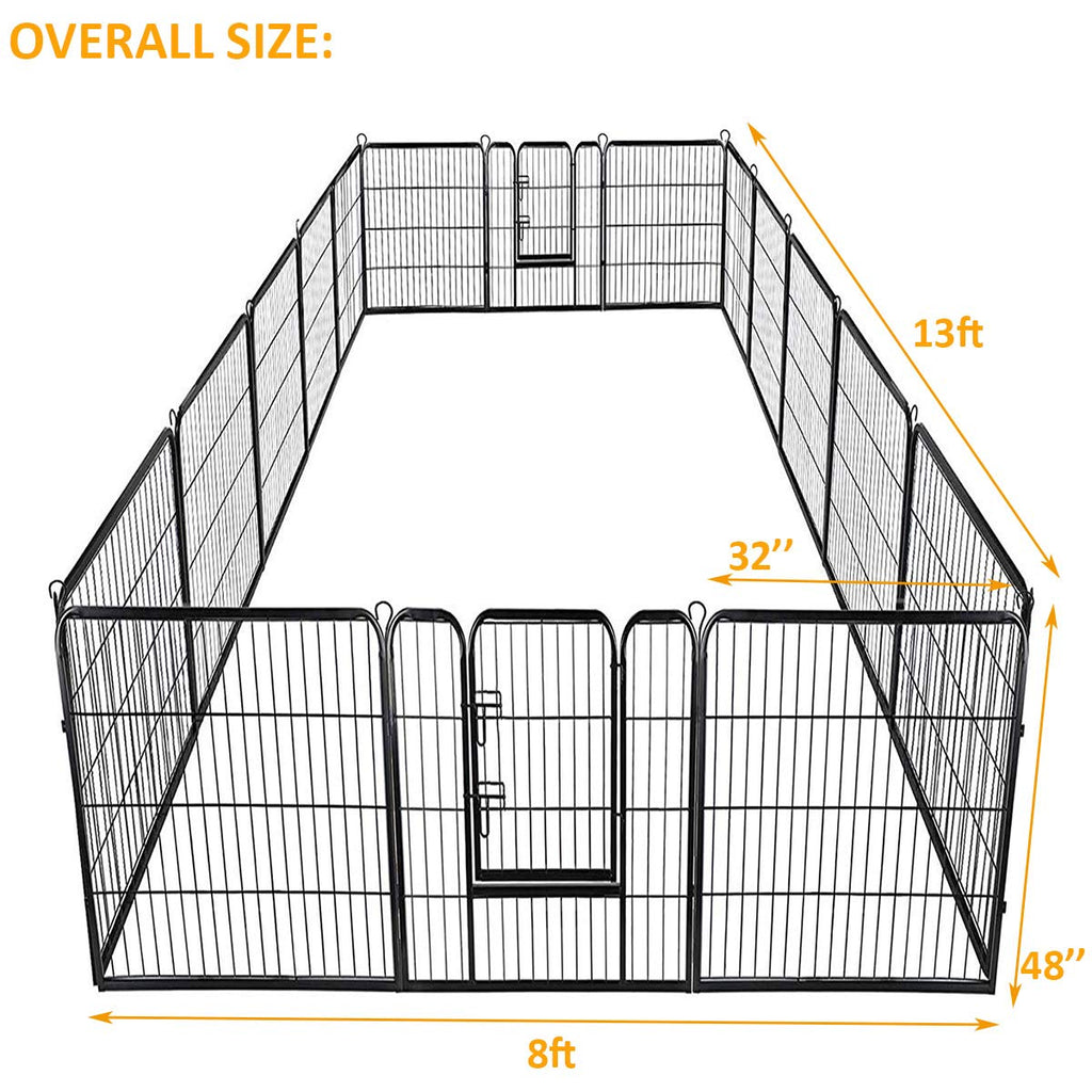 16 Panel Metal Pet Playpen with Door P19574