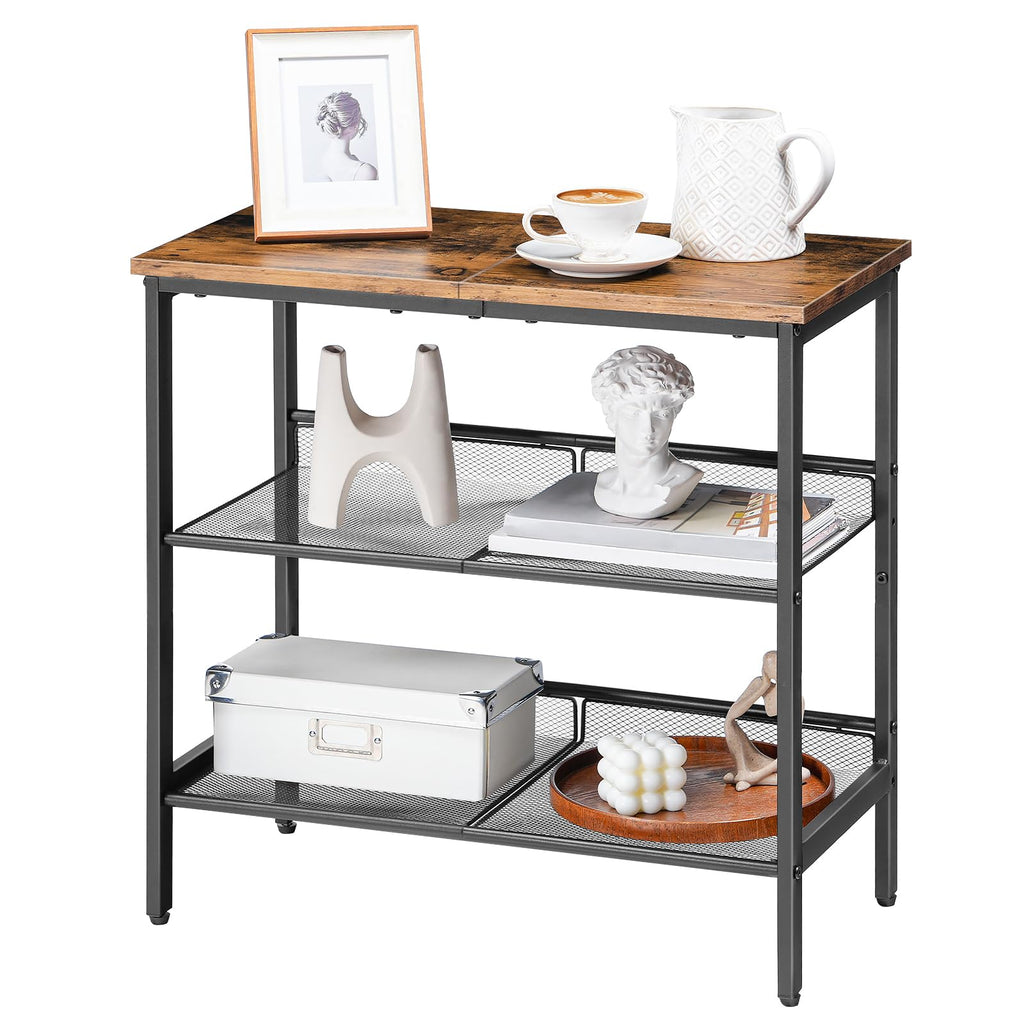 3-Tier Narrow End Table with Adjustable Shelves W41396