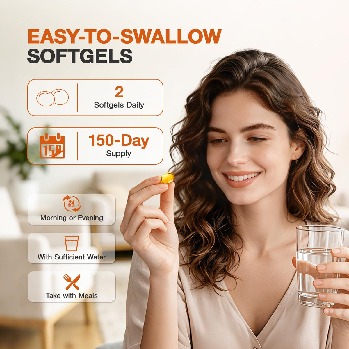 Odorless Garlic Capsules 10,000mg 300 Softgels M33833