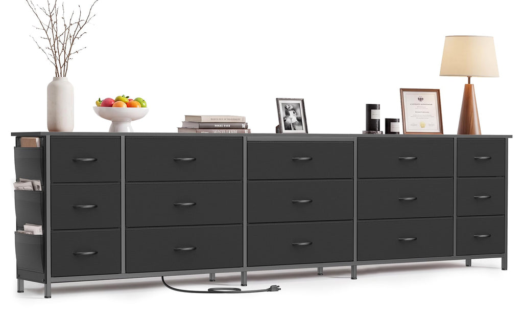 80.7" 15 Drawer Long Dresser H416