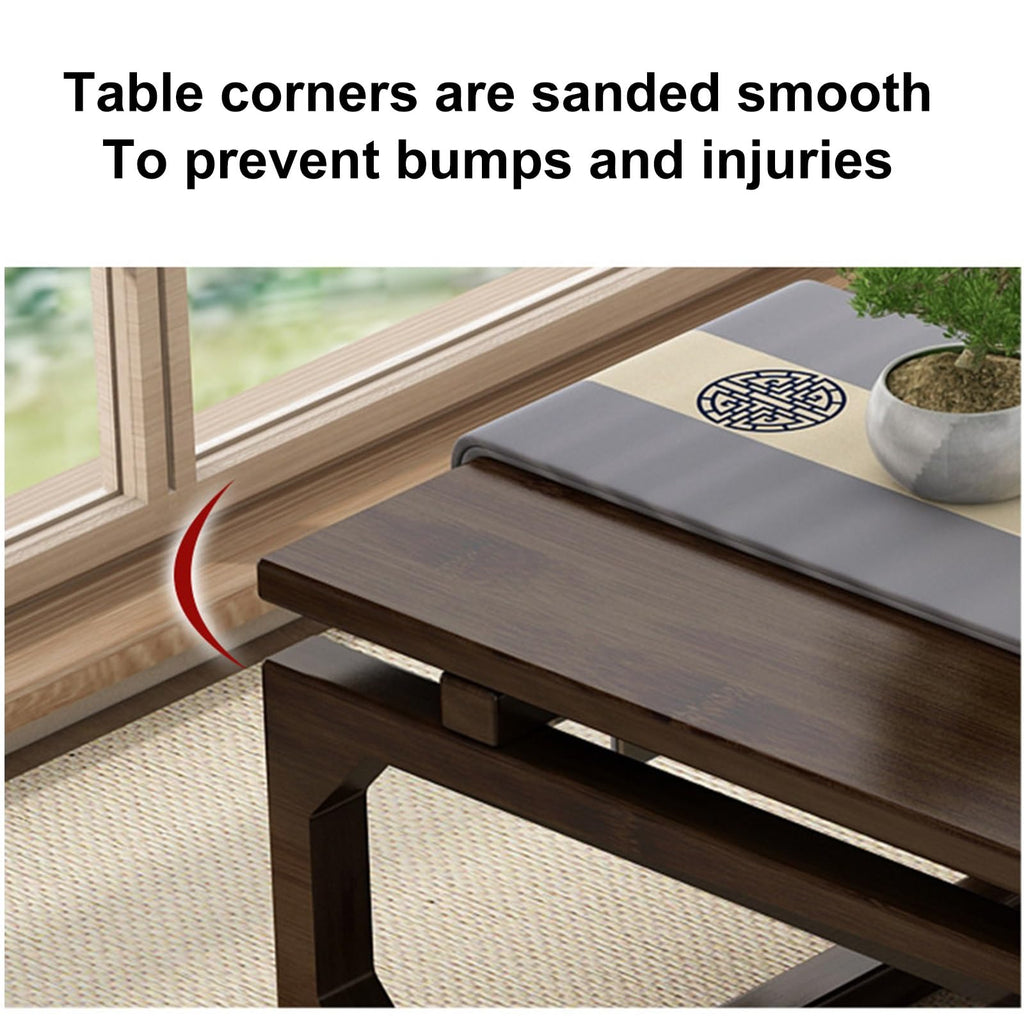 Japanese Floor Table Solid Wood 100x55x30cm T166