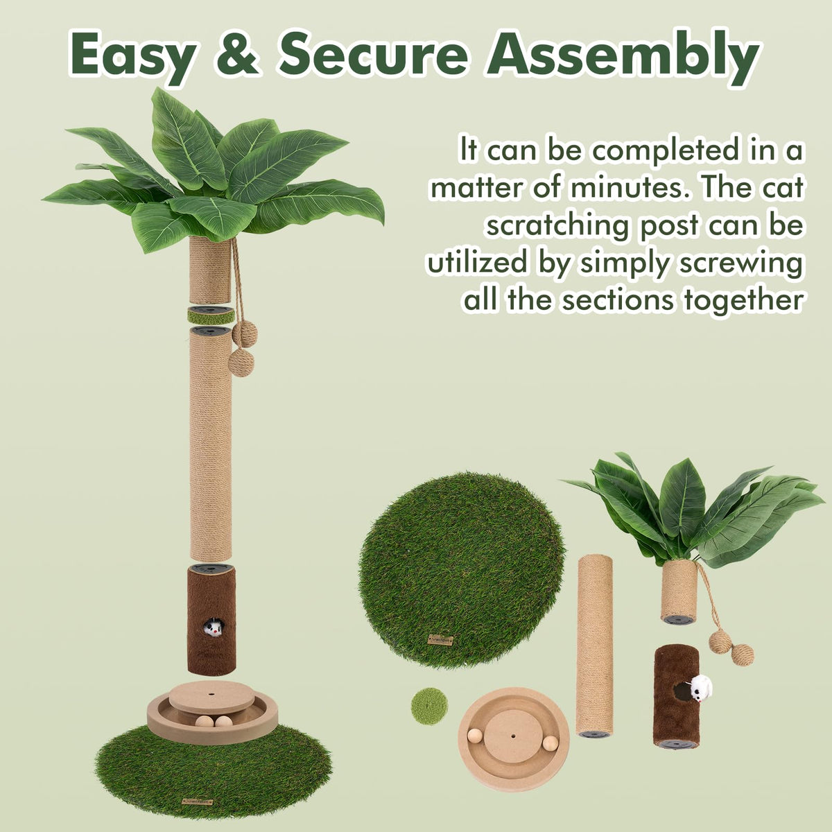 Tall Cat Scratching Post E901