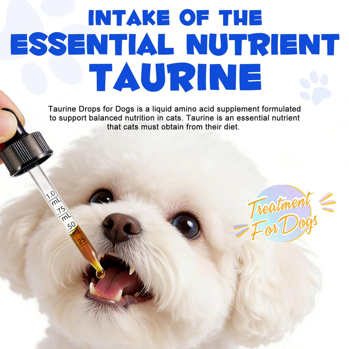 Taurine Liquid Supplement for Dogs 60ml V3055