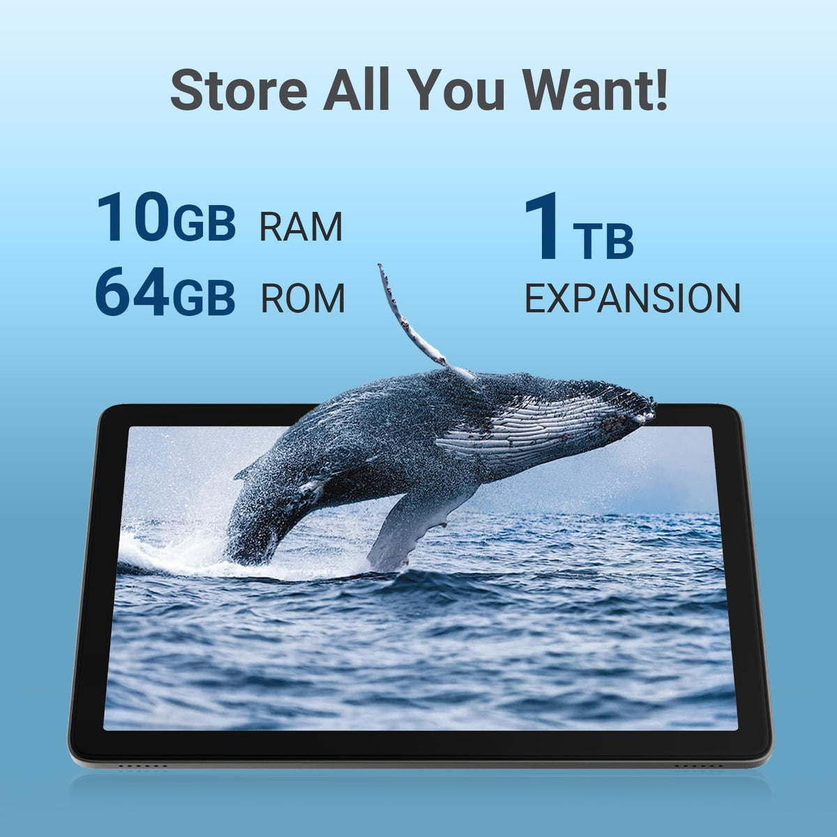 10.1" Android Tablet with Octa-core Processor 10GB RAM 64 GB ROM M559