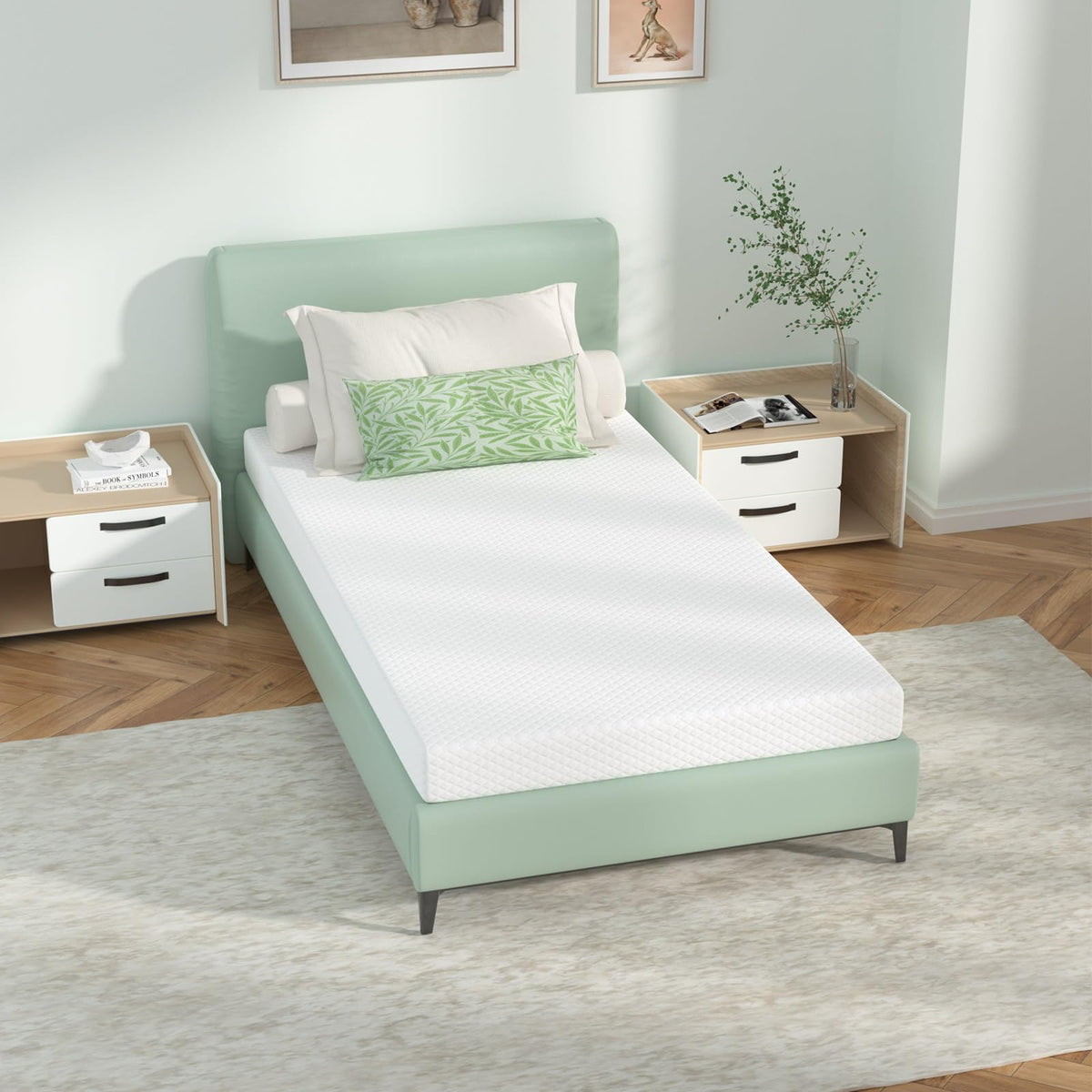 5 inch Gel Memory Foam Twin Mattress B70736