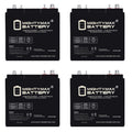 6V 210AH Dual Terminal SLA Replacement Battery 4 Pack V711470