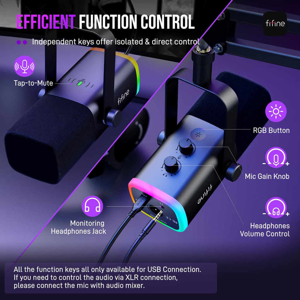 Dynamic XLR/USB Gaming Microphone Set J368612