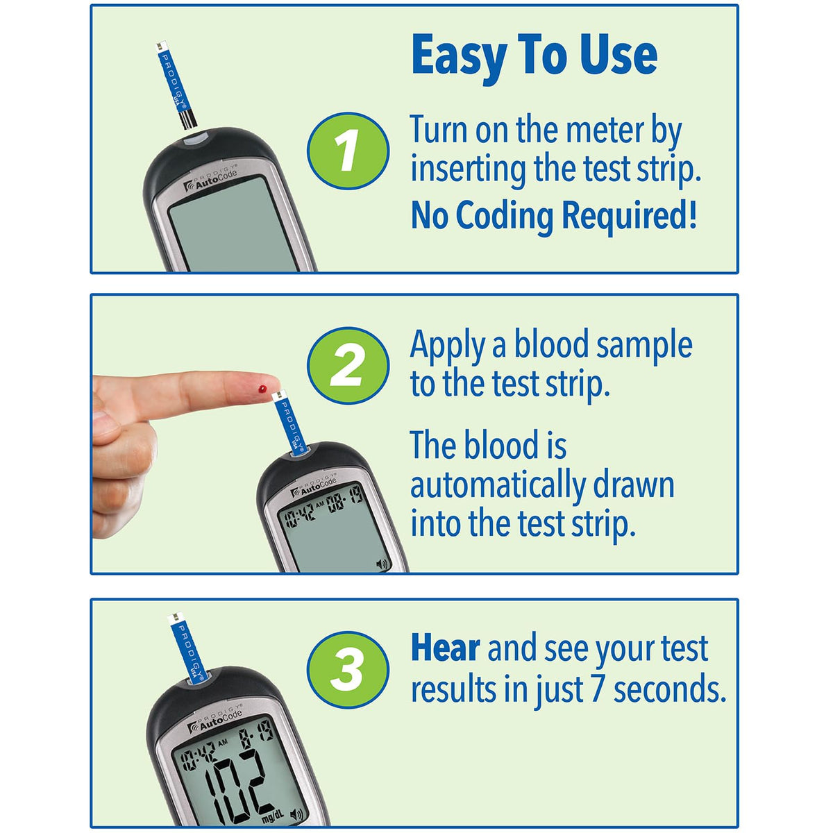 Blood Glucose Monitoring System with Talking Meter and Lancing Device N66067