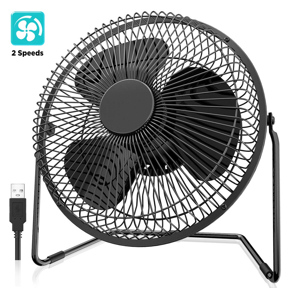 9 Inch USB Powered Desk Fan with Metal Frame N4746