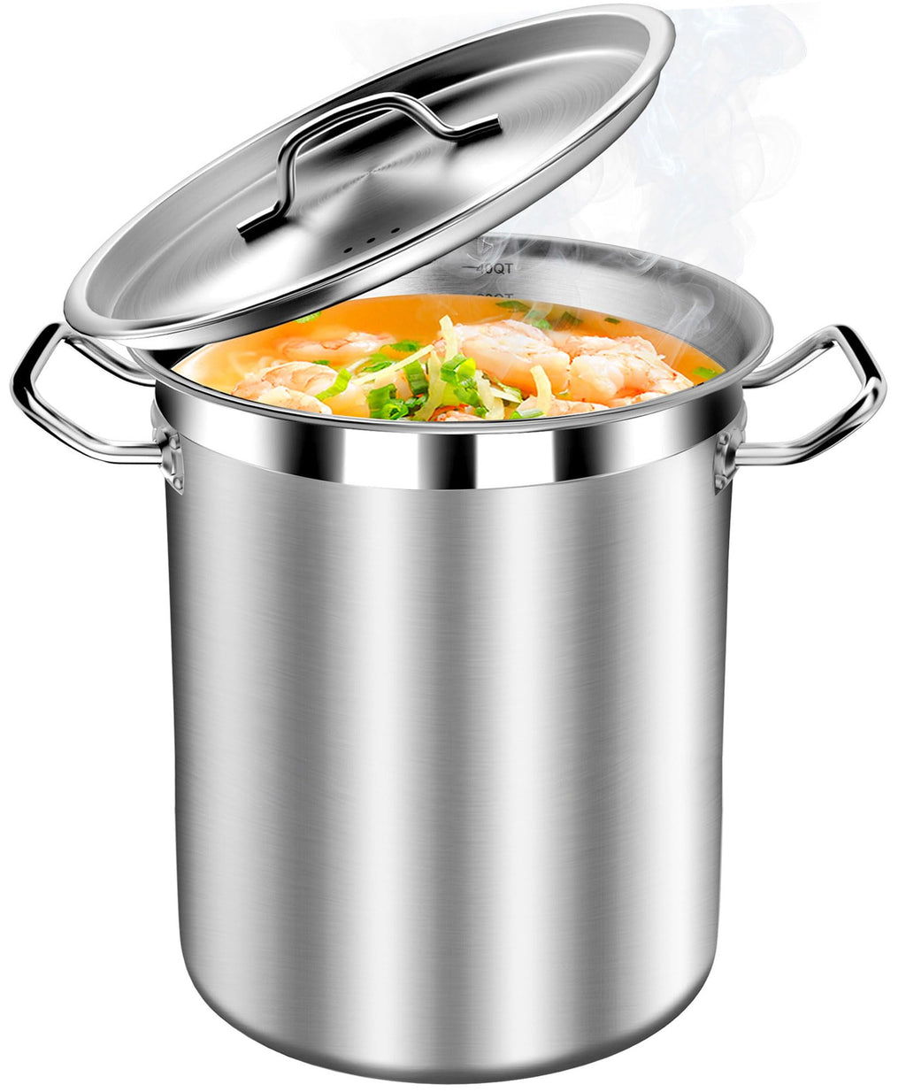 40 Quart Stainless Steel Stockpot with Lid C861767