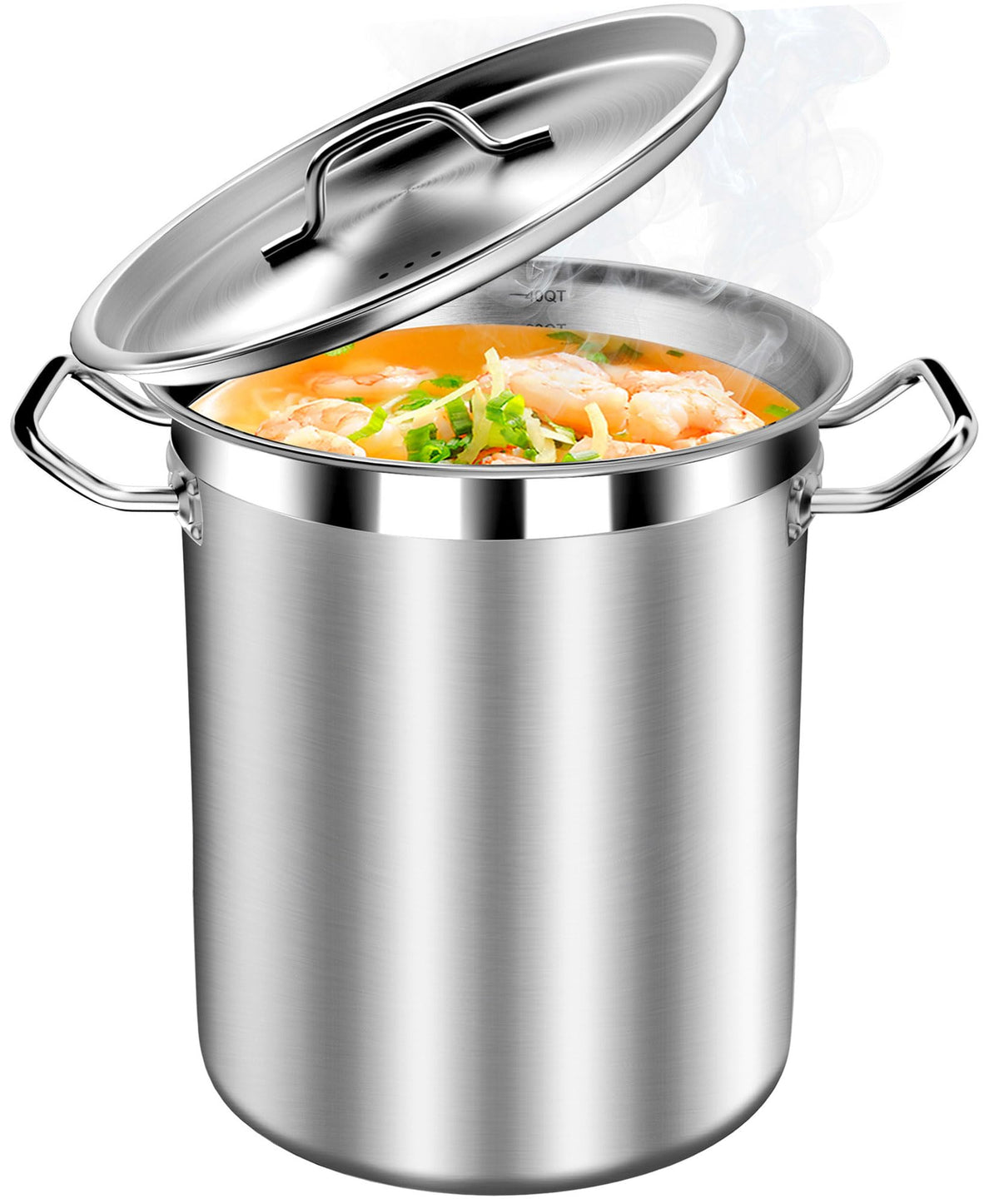 40 Quart Stainless Steel Stockpot with Lid C861767