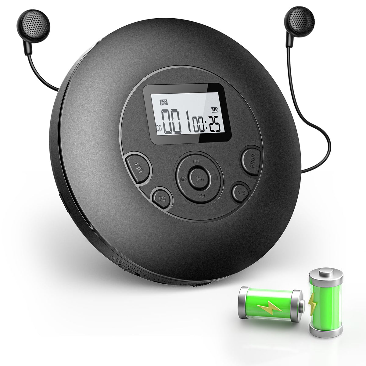 Portable CD Player Rechargeable with Headphones N37274