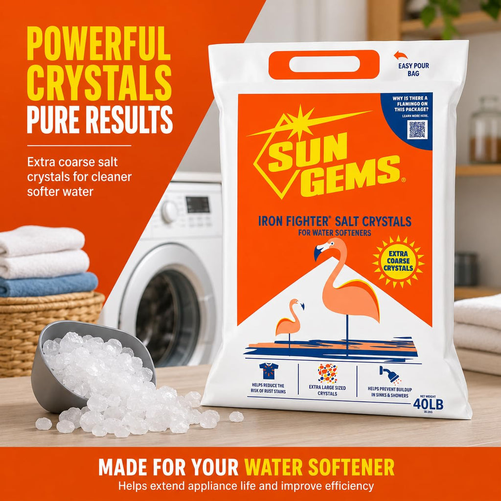 Water Softener Salt Crystals 40 lb 2 Pack T843736