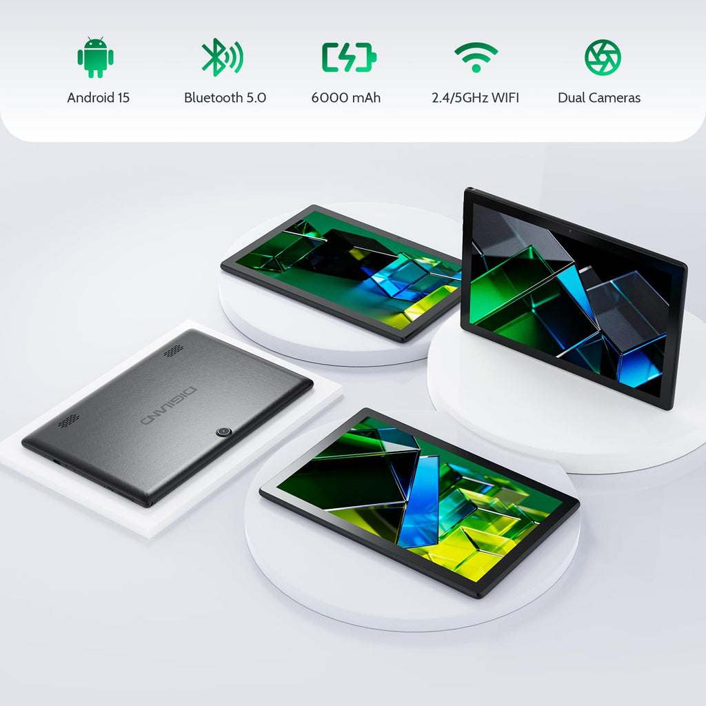 Black 10.1" Android Tablet with 6GB RAM 64GB ROM Z9647