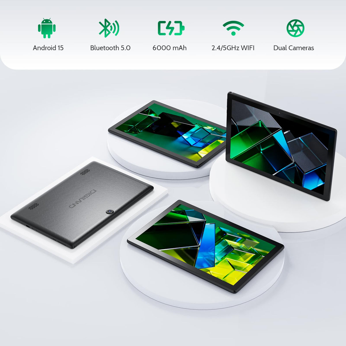 Black 10.1" Android Tablet with 6GB RAM 64GB ROM Z9647