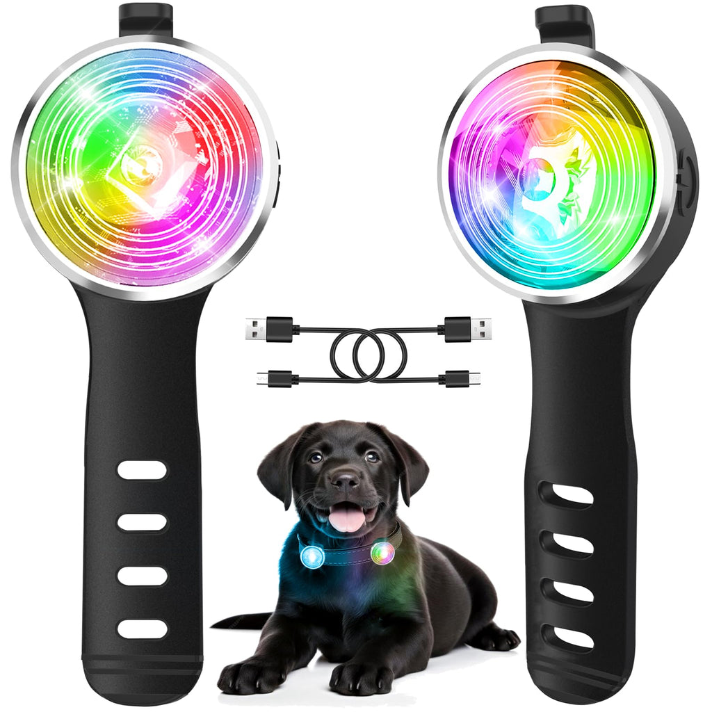 2-Pack Rechargeable Dog Collar Lights D127