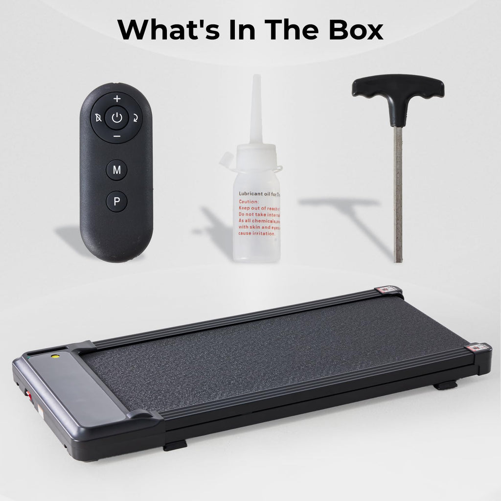 Black Portable 3-in-1 Walking Pad Treadmill U4208