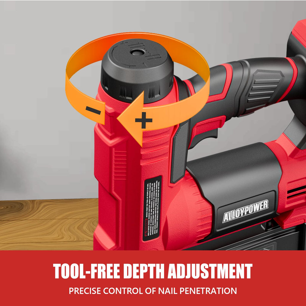 2 in 1 Cordless Brad Nailer/Electric Stapler with Battery and Charger T97385