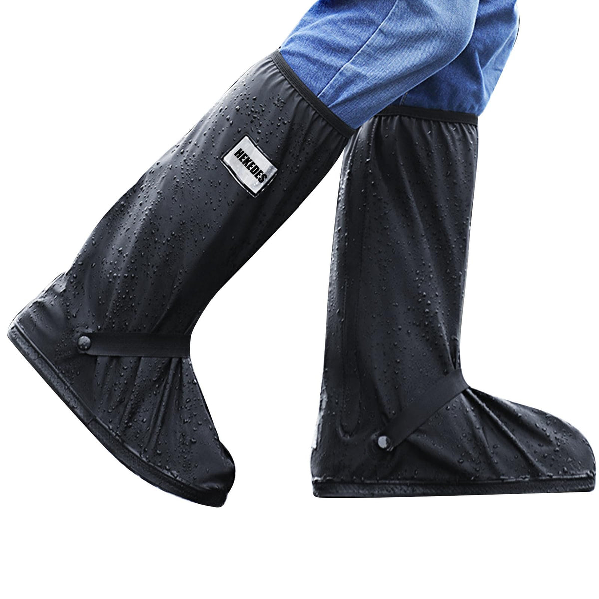 Waterproof Reusable Foldable Shoe Covers with Zipper V114130