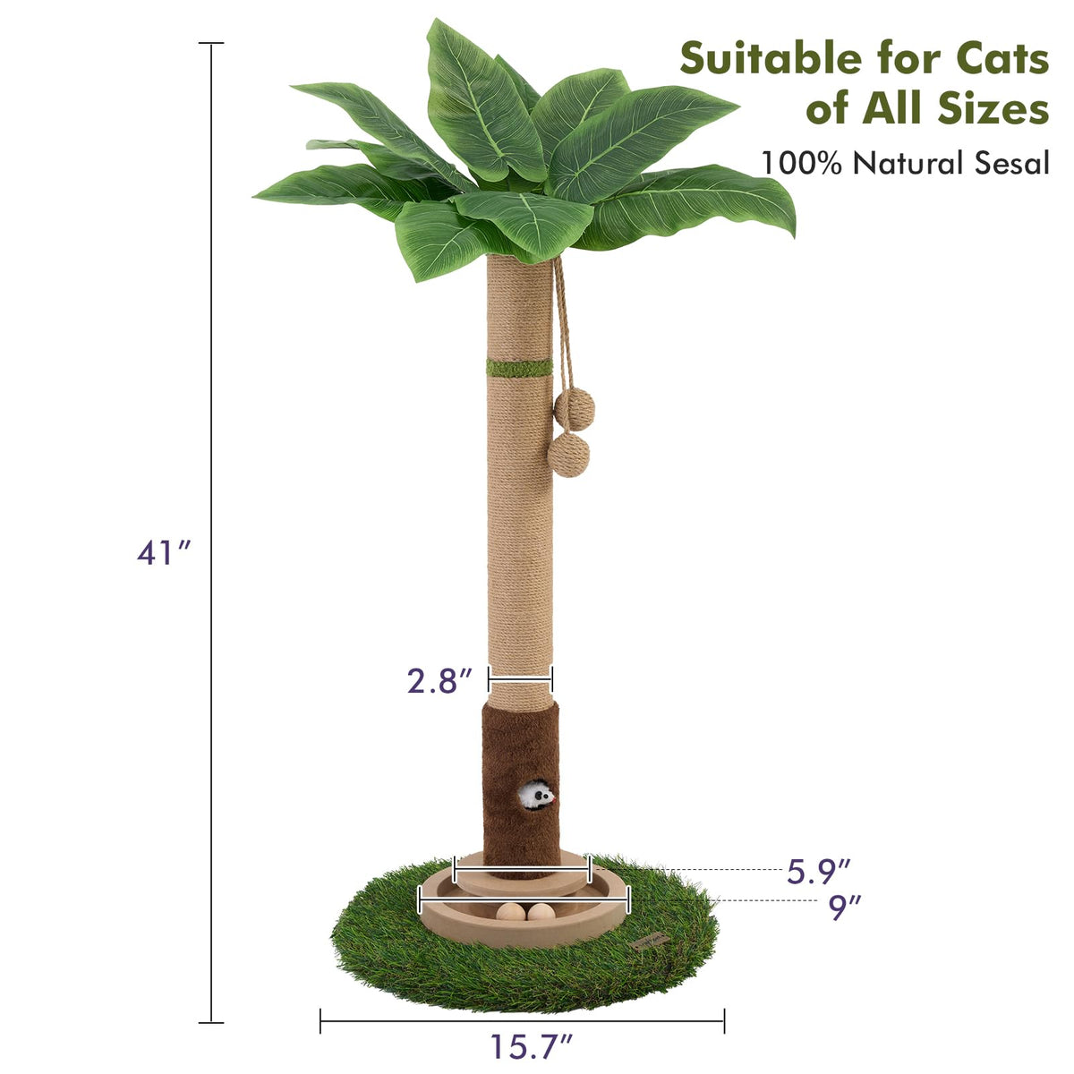 Tall Cat Scratching Post E901