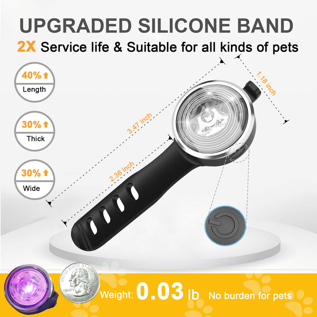 2-Pack Rechargeable Dog Collar Lights D127