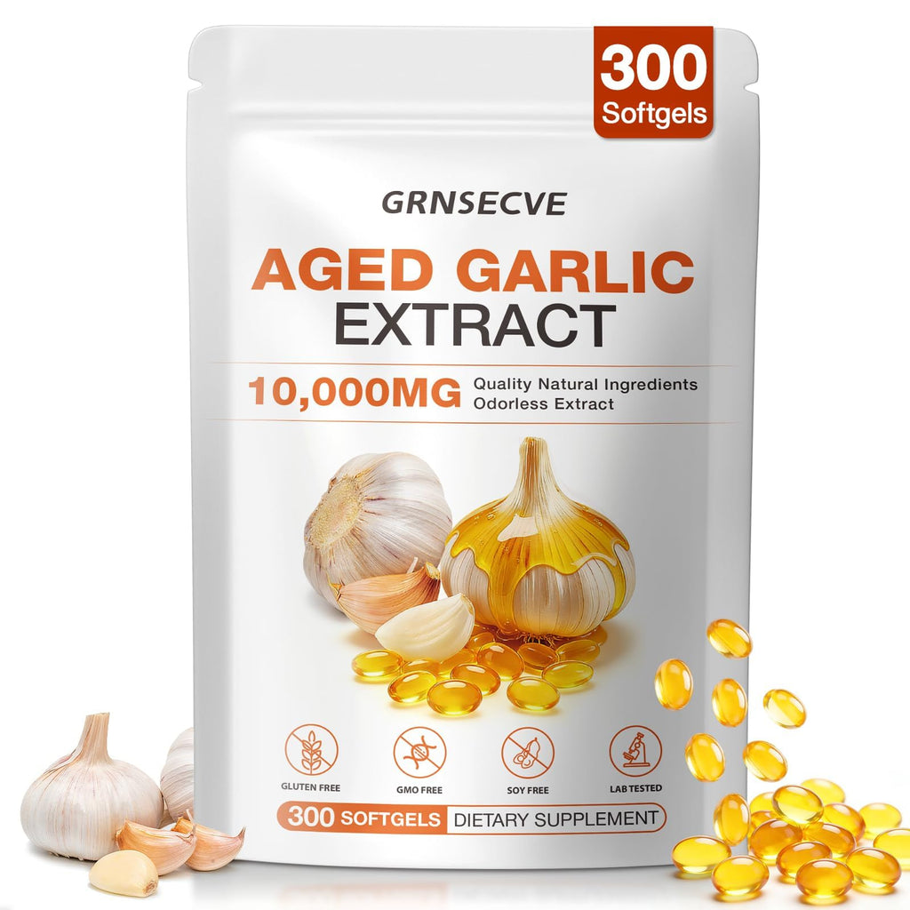 Odorless Garlic Capsules 10,000mg 300 Softgels M33833